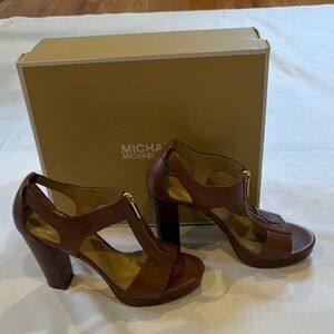 Michael Kors Tan Heeled Sandals